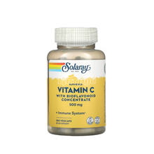 Соларей (Solaray) Буферний Вітамін С з біофлавоноїдами 500 мг 100 штук (Vitamin C with bioflavonoid concentrate) веганські капсули 