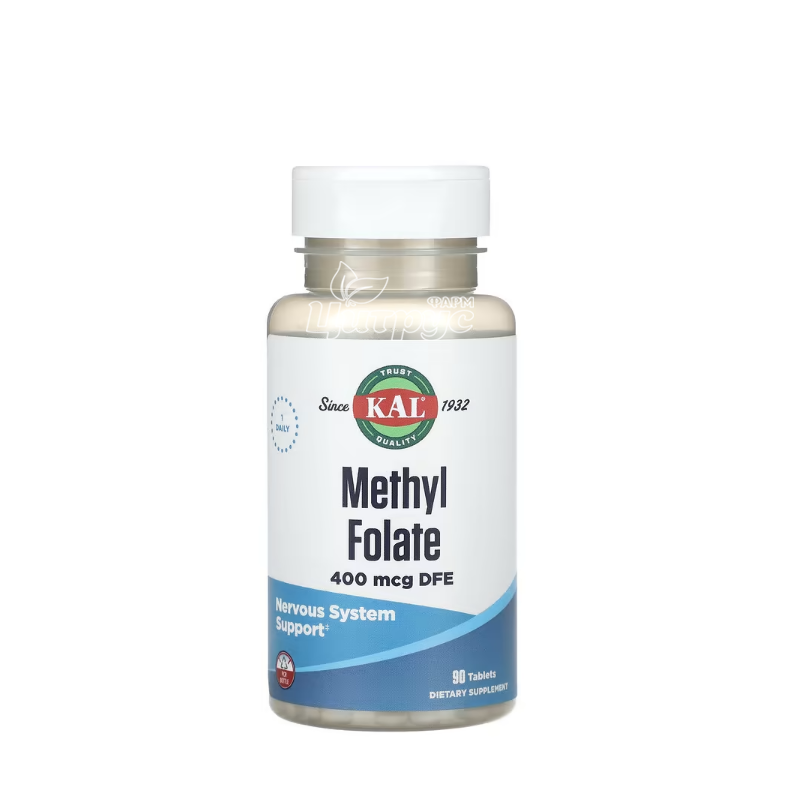 фото 1/Вітаміни КЕЛ (KAL) Метил Фолат 400 мкг 90 штук (Methyl Folate) таблетки 