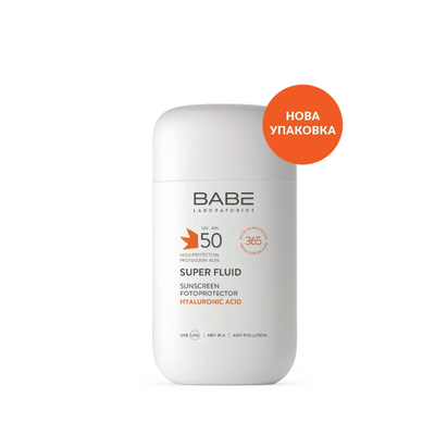 Бабе (Babe) Сан Протекш (Sun Protection) Сонцезахисний супер флюїд для всіх типів шкіри SPF 50 50 мл
