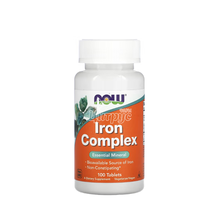 Комплекс Заліза 100 штук Нау Фудс (Iron Complex Now Foods) таблетки 
