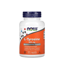 L-Тирозин 500 мг 120 штук Нау Фудс (L-Tyrosine Now Foods) Незамінна амінокислота капсули 