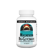 Магній Бісгліцинат Сорс Нейчералс 60 штук (Magnesium Bis-Glycinate Source Naturals) таблетки