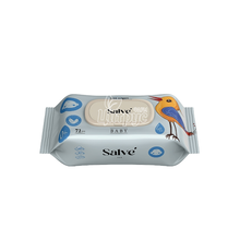 Серветки вологі Салве (Salve) сині 72 штуки