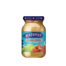 Пюре Карапуз яблуко-персик з 4 місяців 170 г