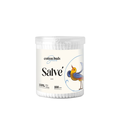 Ватні палички Салве (Salve) кругла упаковка 100 штук