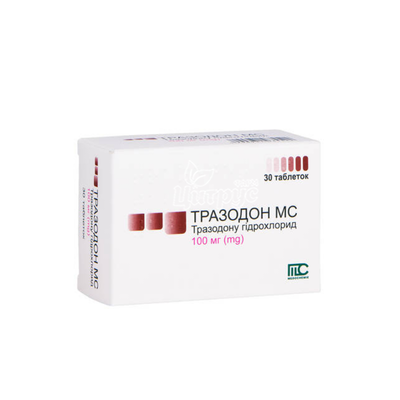 Тразодон МС таблетки 100 мг 30 штук