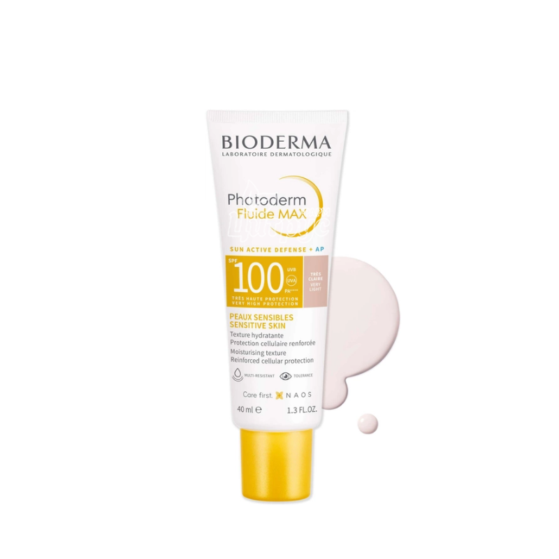 фото 2/Біодерма Фотодерм Макс (Bioderma Photoderm Max) Флюїд для обличчя сонцезахисний тон дуже світлий SPF 100 40 мл