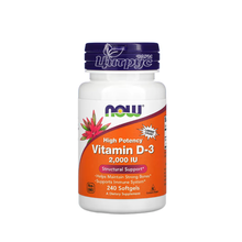 Вітамін Д3 2000 МО 240 штук Нау Фудс (Vitamin D3 Now Foods) капсули гелеві 
