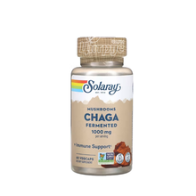 Соларей (Solaray) Чага ферментована 1000 мг 60 штук (Organic Grown Fermented Chaga) веганські капсули