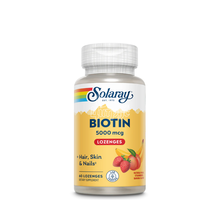 Соларей (Solaray) Біотин 5000 мкг 60 штук (Biotin) льодяники