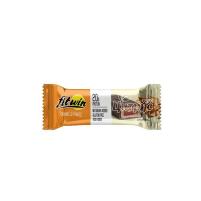 Батончик Фітвін (Fitwin) Protein Bar 20% Арахіс+карамель з начинкою без цукру 60 г
