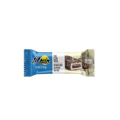Батончик Фітвін (Fitwin) Protein Bar 20% Кокосовий крем з начинкою без цукру 60 г
