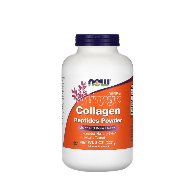 фото 1/Пептиди колагену порошок 227 г Нау Фудс (Collagen Peptides Now Foods) 