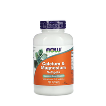 Кальцій Магній з вітаміном D3 120 штук Нау Фудс (Calcium & Magnesium Now Foods) капсули гелеві