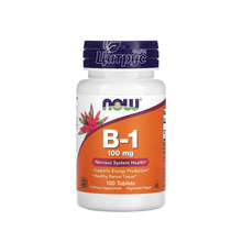 Вітамін В-1 100 мг 100 штук Нау Фудс (B-1 Now Foods) Підтримка нервової системи таблетки 