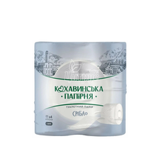 Папір туалетний Кохавинська папірня Срібло 3-шаровий на гільзі 19,55 м 170 4 штуки