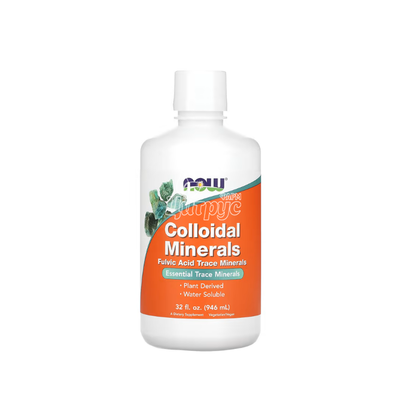 фото 1/Колоїдні мінерали розчин 946 мл Нау Фудс (Colloidal Minerals Now Foods)