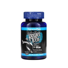 Мультивітаміни для хлопців-підлітків 60 штук Натурес Плюс Павер Тін (Natures Plus, Power Teen) зі смаком лісових ягід таблетки жувальні