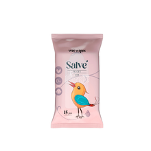 Серветки вологі Салве (Salve) рожеві 15 штук