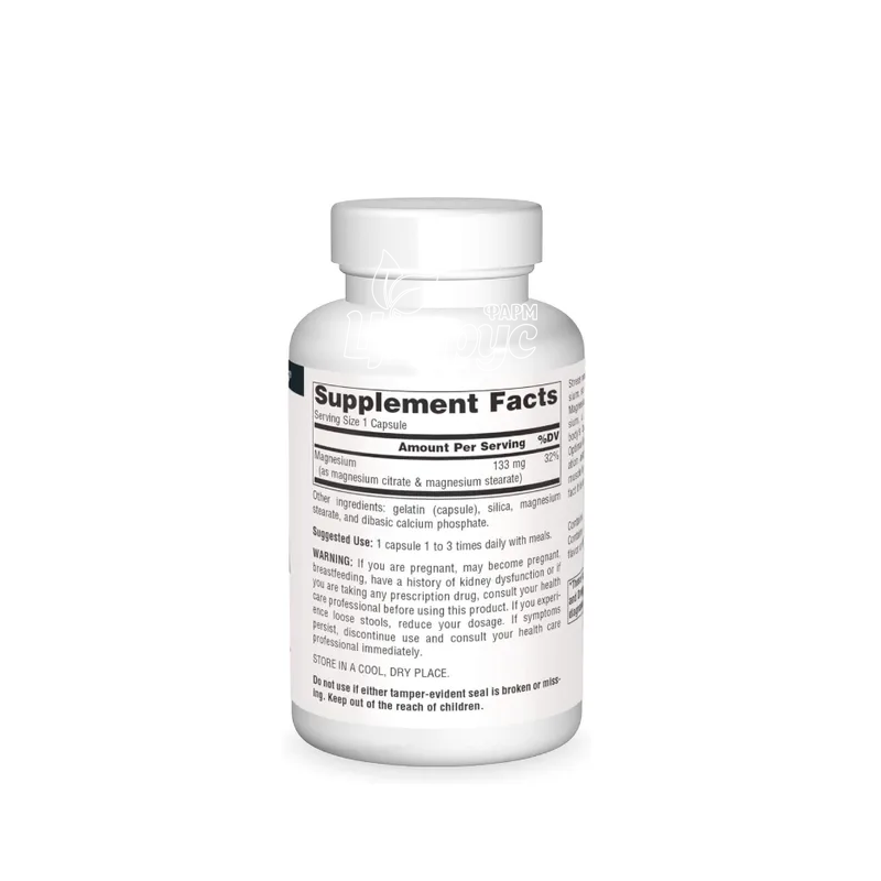 фото 2/Магній цитрат Сорс Нейчералс 113 мг 90 штук (Magnesium Citrate Source Naturals) гелеві капсули