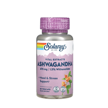 Соларей (Solaray) Ашваганда 470 мг 60 штук (Ashwagandha) веганські капсули