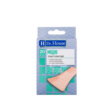 Пластир Доктор Хаус (Dr. House) тканинний 7,2 х 2,3 см 20 штук