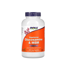 Глюкозамін з МСМ 500/500 мг 240 штук Нау Фудс (Glucosamine & MCM Now Foods) капсули вегетеріанські