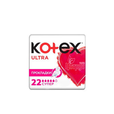 Прокладки Котекс (Kotex) Ultra Super 22 штук