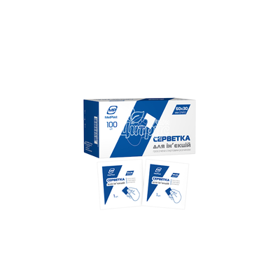 Серветки спиртові МП Медпласт (Medplast) 30х60 мм 