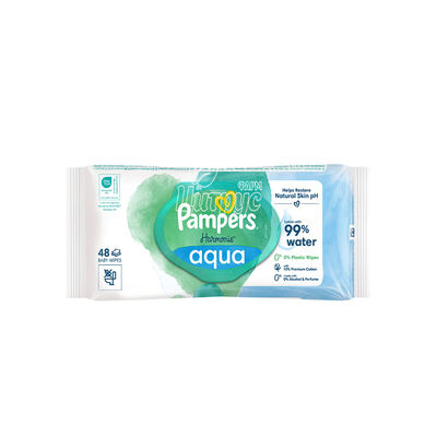 Серветки вологі дитячі Памперс (Pampers) Harmonie aqua 48 штук