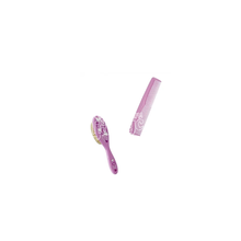 Гребінець і щітка для волосся Бебі Нова (Baby-Nova) з штучної щетини для дівчат 33114-1