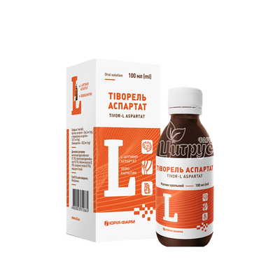 Тіворель Аспартат розчин оральний пляшка 100 мл