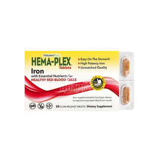 Комплекс із залізом 30 штук Хема-плекс (Hema-Plex) Натурес Плюс (Natures Plus) таблетки