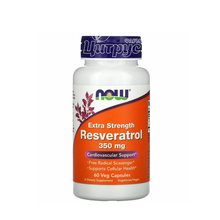 Ресвератрол натуральний 350 мг 60 штук Нау Фудс (Natural Resveratrol Now Foods) капсули вегетеріанські