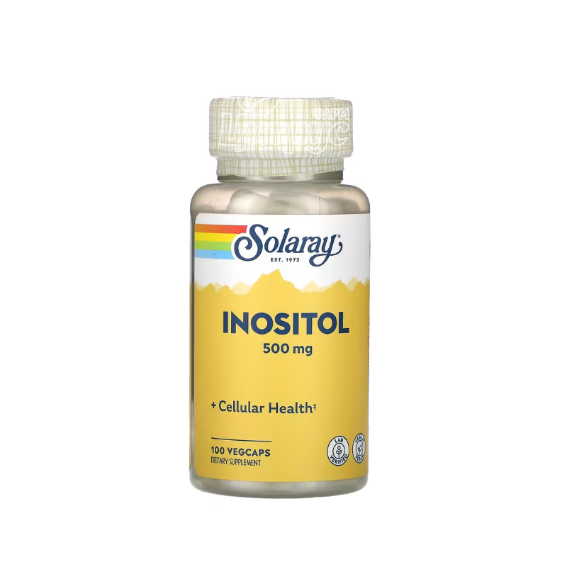 фото 1/Соларей (Solaray) Інозитол 500 мг 100 штук (Inositol) веганські капсули