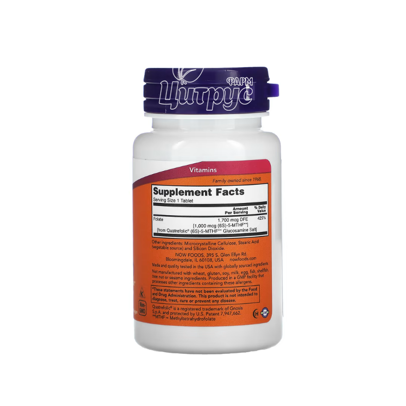 фото 2/Метил Фолат Нау Фудс 1000 мкг 90 штук (Methyl Folate Now Foods) таблетки