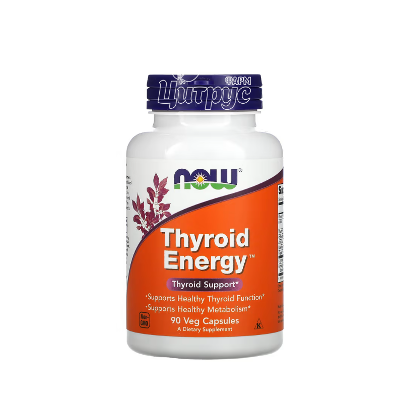 фото 1/Тироїд Енерджі підтримка щитовидної залози Нау Фудс 90 штук (Thyroid Energy Now Foods) капсули