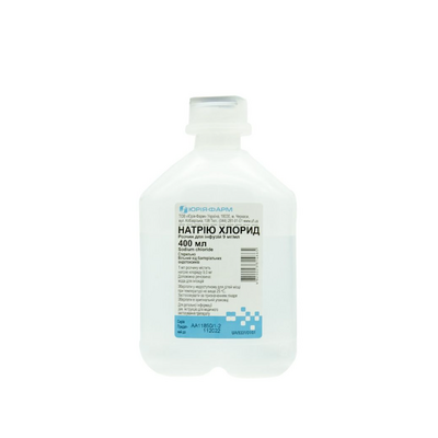 Натрію хлорид розчин для інфузій контейнер 0,9% 400 мл