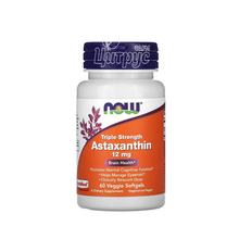 Астаксантин 12 мг 60 штук Нау Фудс (Astaxanthin Now Foods) Підтримка нервової системи капсули вегетеріанські