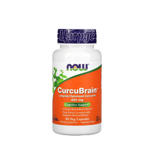 Куркубрейн Нау Фудс 400 мг 50 штук (Curcubrain Now Foods) Підтримка нервової системи капсули вегетеріанські