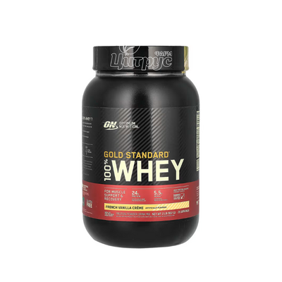 Сироватковий протеїн ізолят Optimum Nutrition 100% Whey Gold Standard 900 г ванільний крем