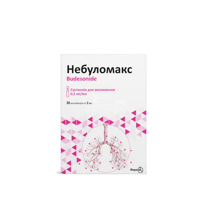 Небуломакс суспензія контейнери 0,5 мг/мл 2 мл 20 штук