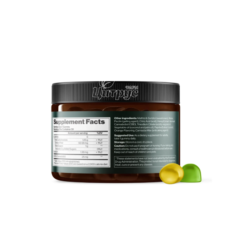 фото 2/CBD Гаміси Повний Спектр Mind Shi CBD Gummies Full Spectrum 750 мг 30 жувальних мармеладок