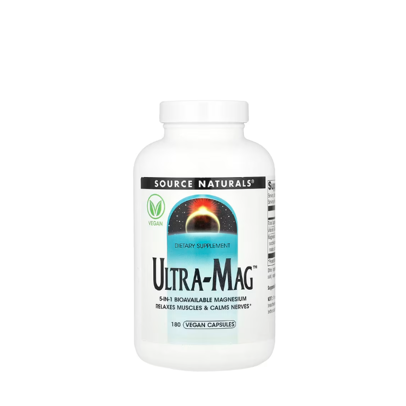 фото 1/Ультра-Маг Сорс Нейчералс 180 штук (Ultra-Mag Source Naturals) Комплекс із магнієм капсули