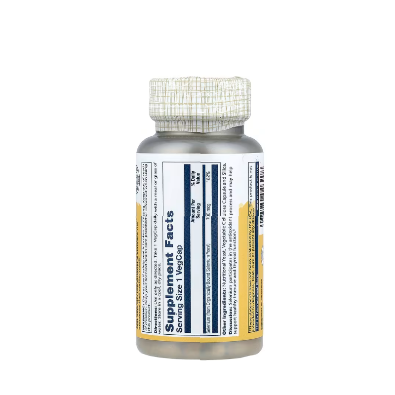 фото 2/Соларей (Solaray) Селен 100 мкг 100 штук (Selenium) веганські капсули