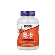 Вітамін В-6 100 мг 250 штук Нау Фудс (B-6 Now Foods) капсули вегетеріанські