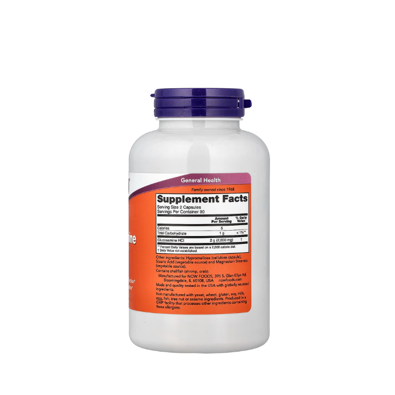 фото 2/Глюкозамін "1000" 1000 мг 180 штук Нау Фудс (Glucosamine Now Foods) капсули вегетеріанські