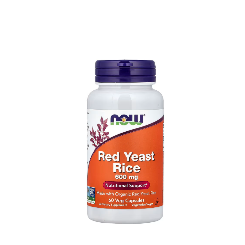 фото 1/Червоний дріжджовий рис (Red Rice Yeast Now Foods) 600 мг 60 штук капсули
