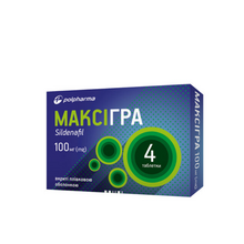 Максігра таблетки вкриті оболонкою 100 мг 4 штуки