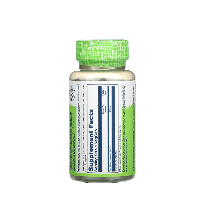 фото 2/Соларей (Solaray) Вітекс (Vitex) 400 мг 100 штук веганські капсули